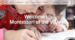 Desktop Screenshot of montessoriofthevillage.com